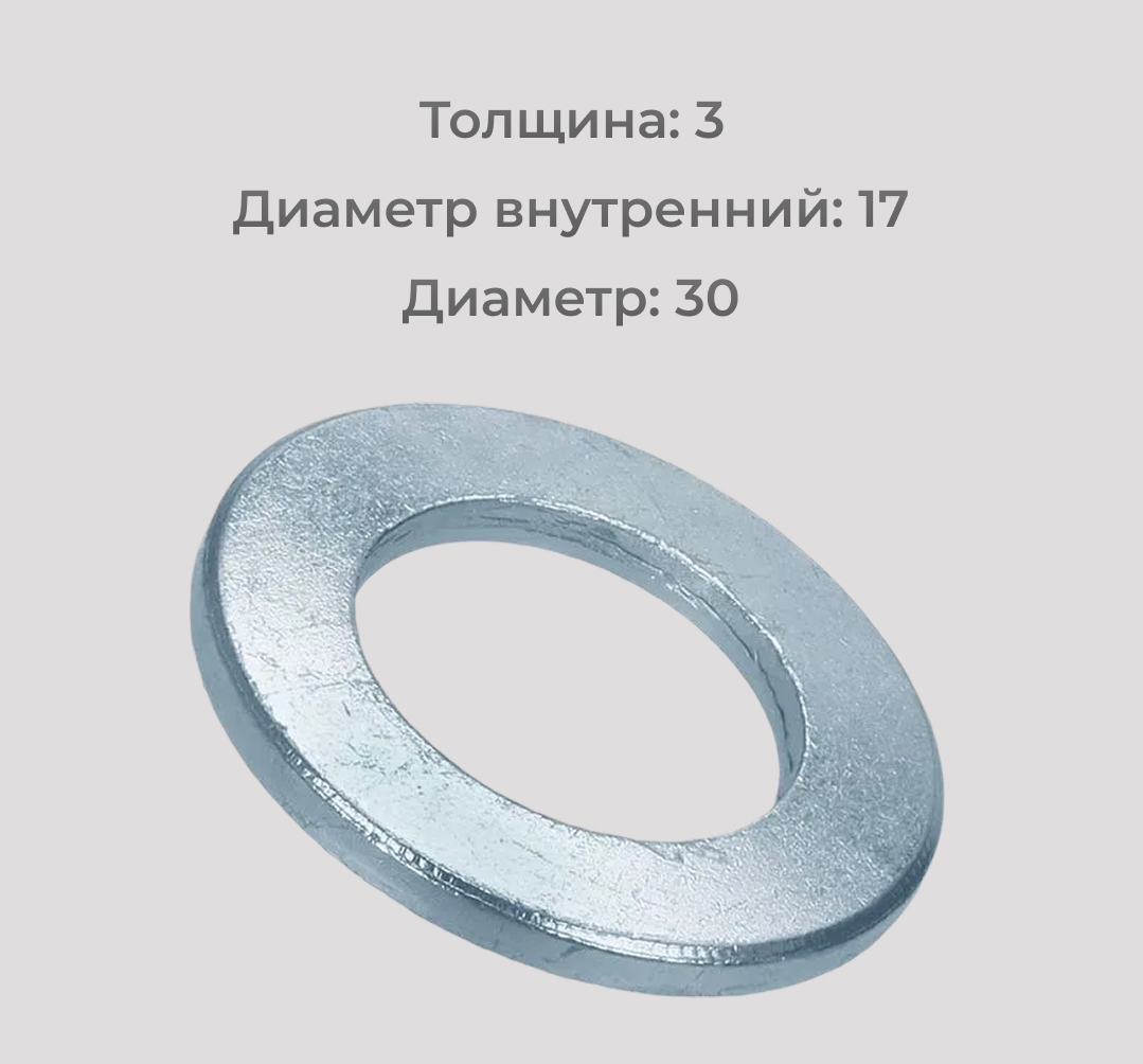 Шайба оцинкованная М16