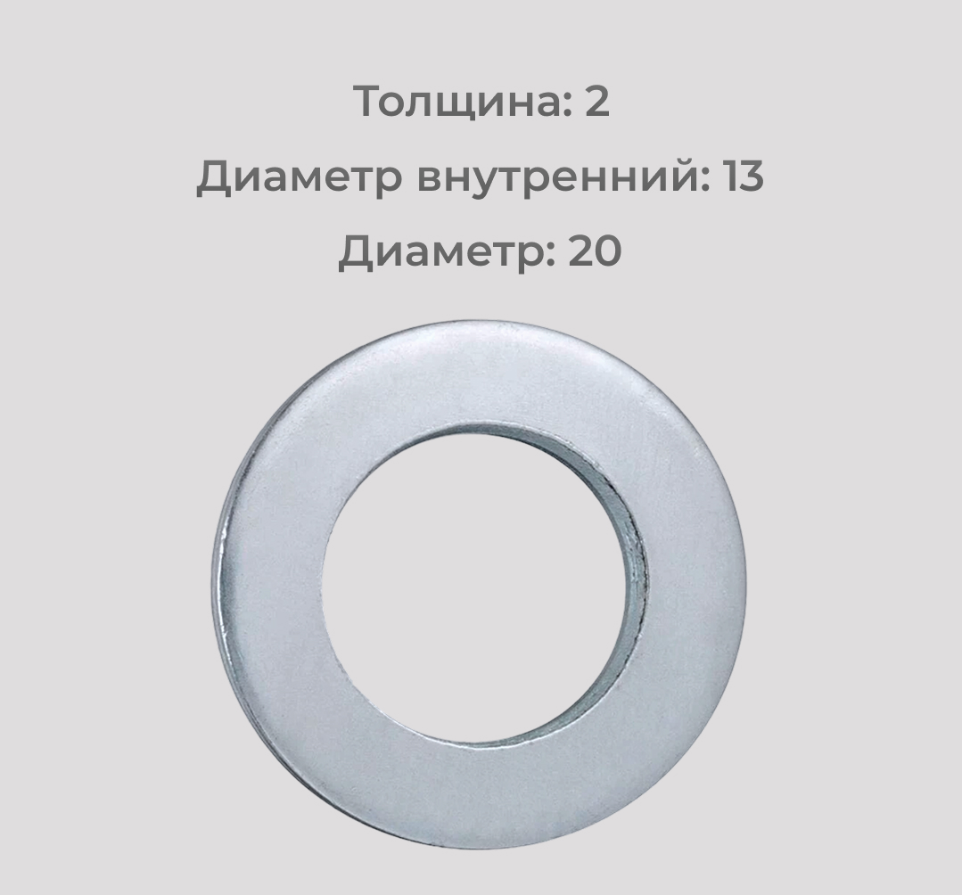 Шайба уменьшенная оцинкованная М12 DIN 433