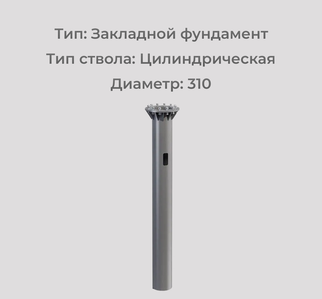 Закладная деталь фундамента ТАНС.31.011.000 (ЗФ-24/8/Д310-2,0-б) OE OPORA ENGINEERIN