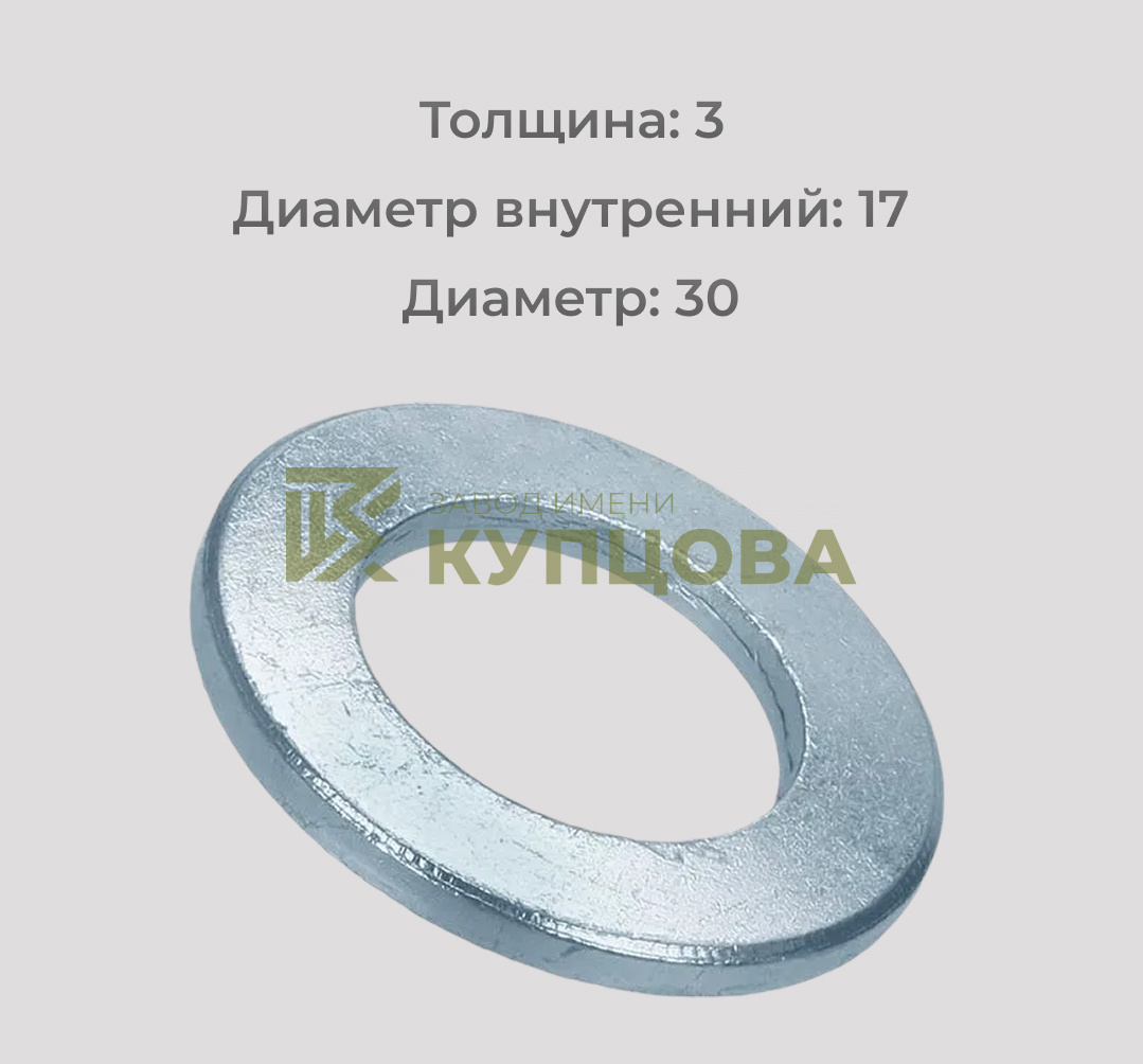 Шайба оцинкованная М16